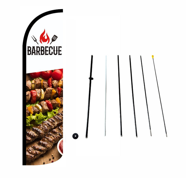 BARBECUE-Knife flag【3x11.5ft】DDP-1