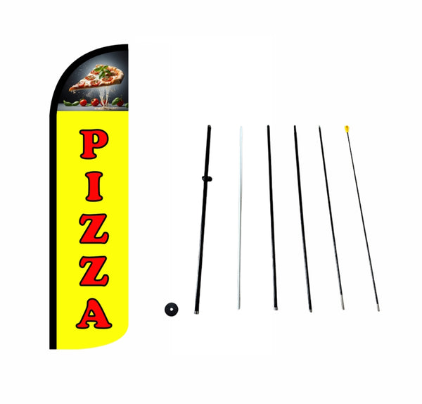 PIZZA-Knife flag【3x11.5ft】DDP-16