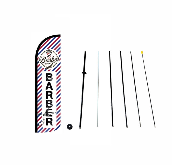 BARBER-Knife flag【3x11.5ft】DDP-5