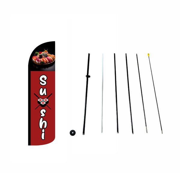 SUSHI-Knife flag【3x11.5ft】DDP-24